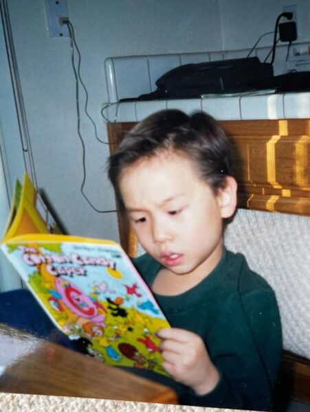 Alex as a child