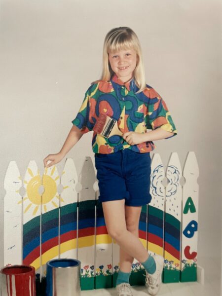 Jenn as a child
