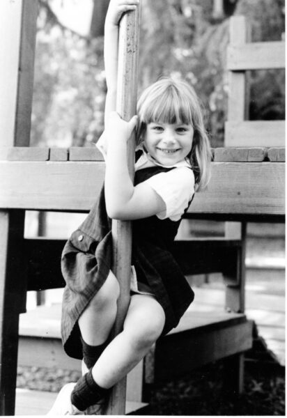 Erin as a child