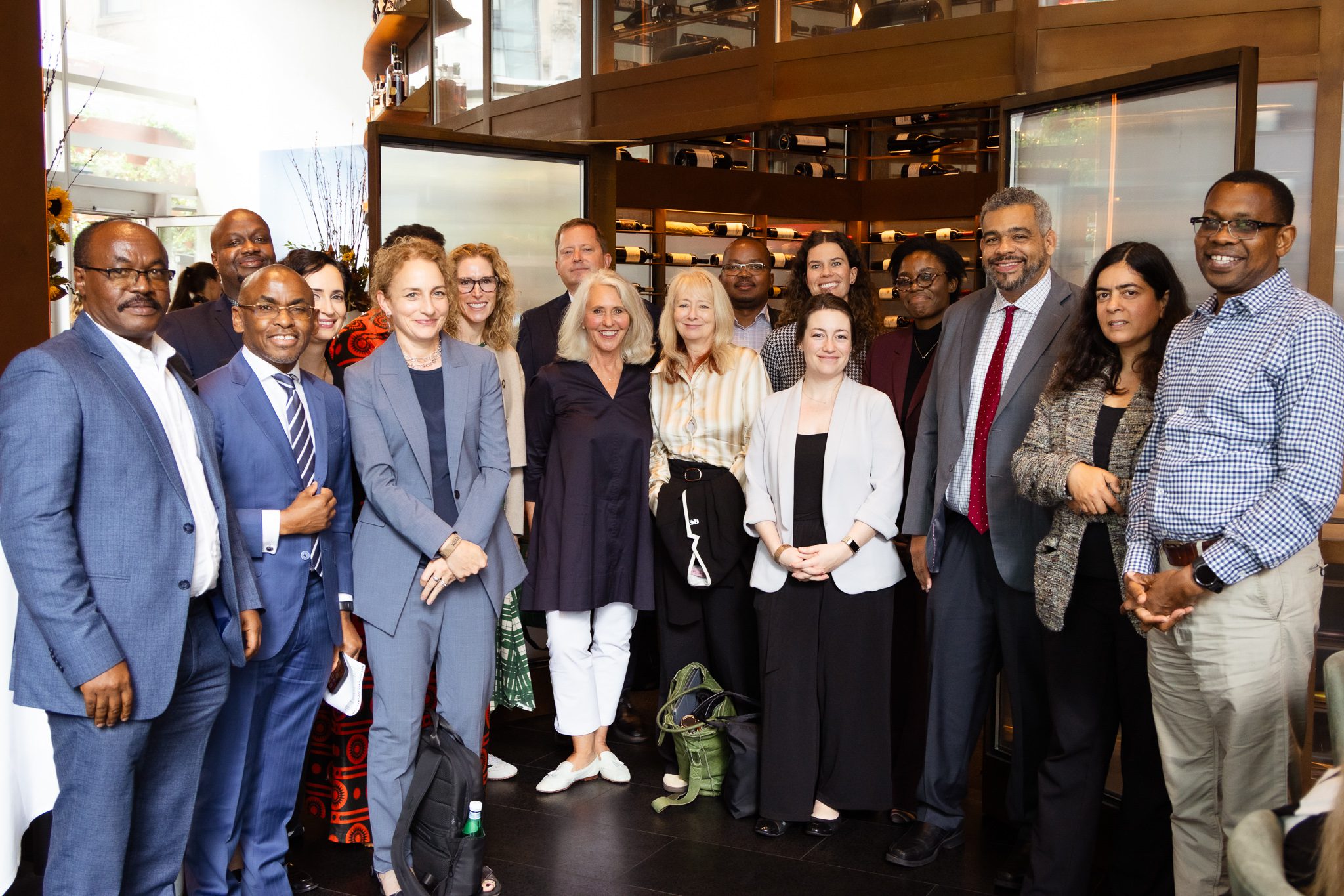 Group shot of philanthropic leaders who attended roundtable on African-led education research