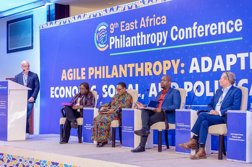 People on stage at the East Africa Philanthropy Conference