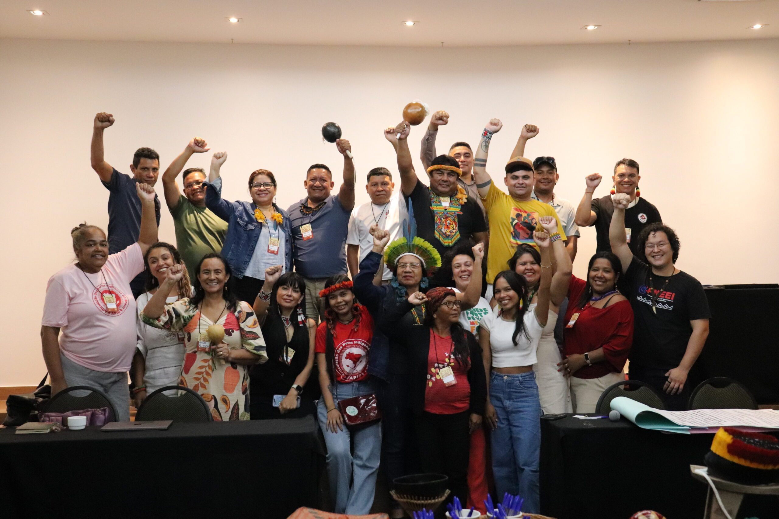 Group of Indigenous organizations and their leaders from Brazil. Credit: Oziel Ticuna.